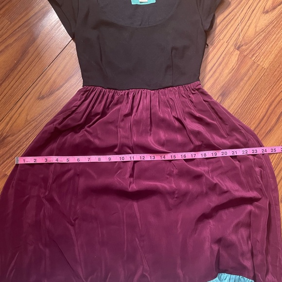 Anthropologie Maeve Color Block Silky Maxi Dress sz XS - Picture 12 of 14